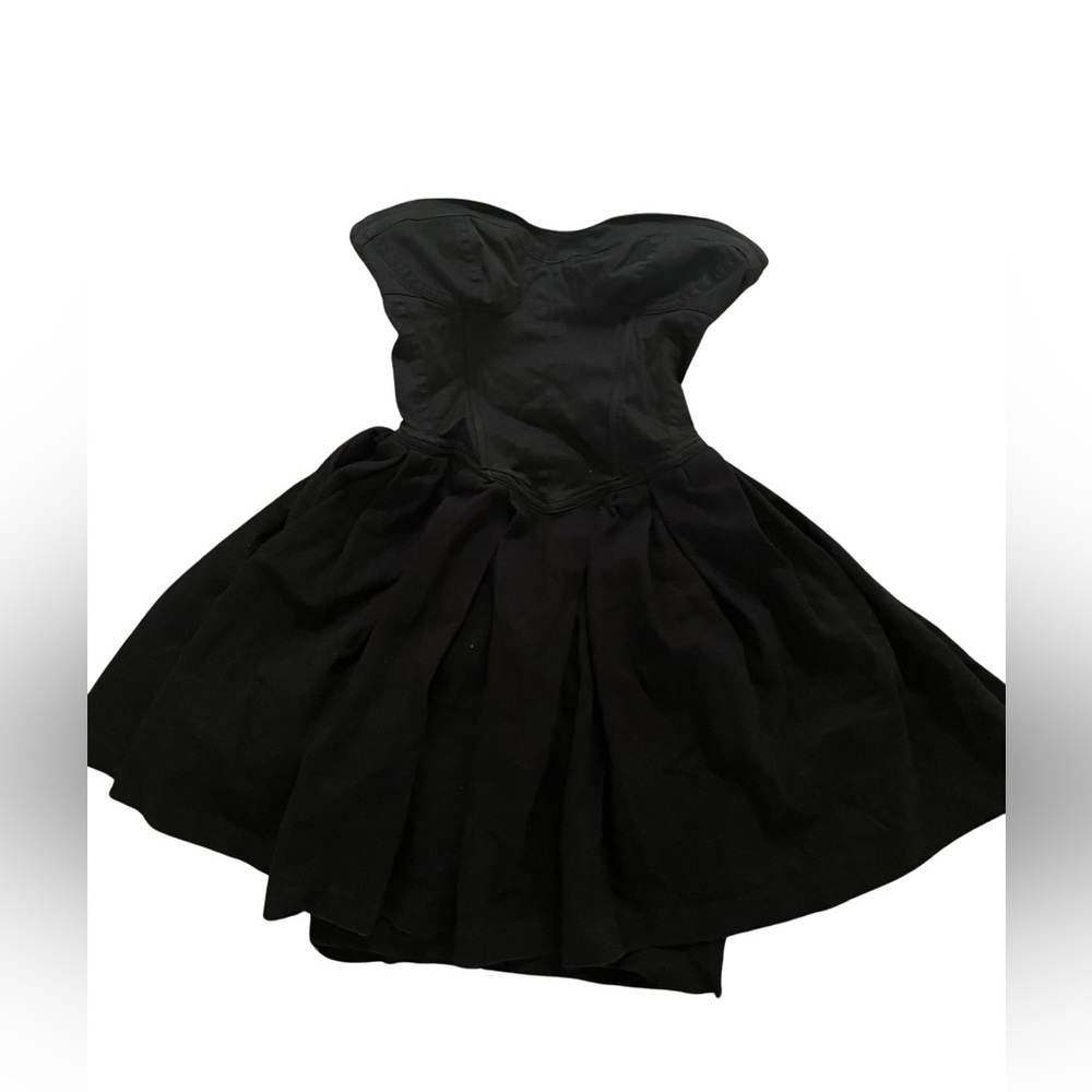 LARok Black Corset Bustier Style Mini Dress XS